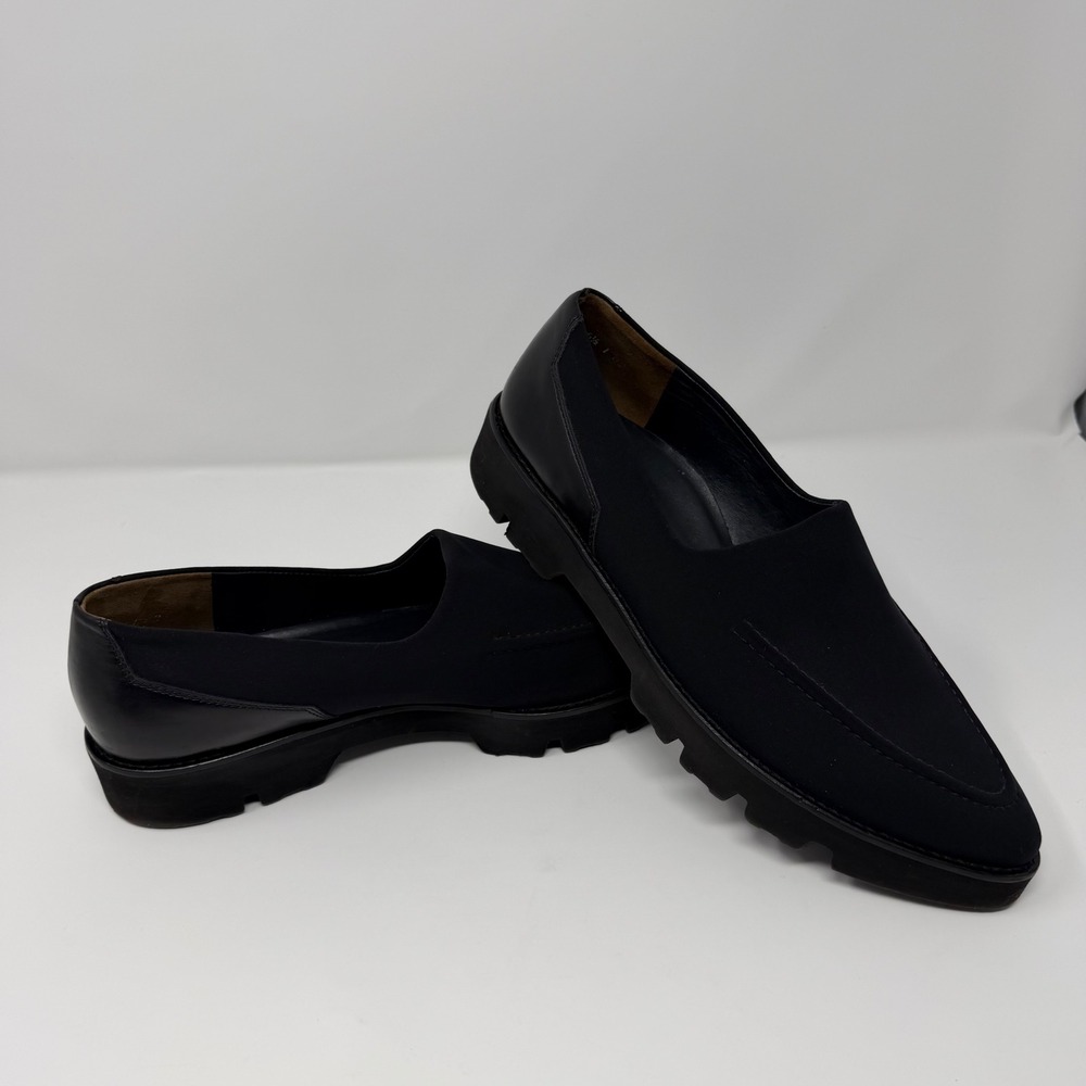 Paul Green Dara Black Stretch Lug Sole Comfort Loafers Women's 8.5 EU40 UK6.5